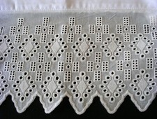 Novo par padrão de fronhas de renda bordadas brancas 100% algodão M11# comprar usado  Enviando para Brazil