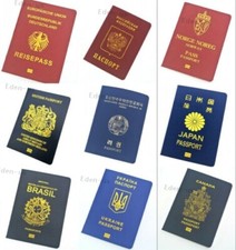 Caderno passaporte 43 países adereços filme imitação de estudante diário de viagem comprar usado  Enviando para Brazil