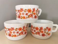 Tasses arcopal fleurs d'occasion  Cusset