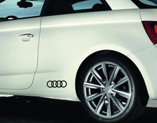 Audi Dekorfolie (2xStk) 15x5 Audi Ringe Aufkleber KFZ Auto Schwarz/Weiss comprar usado Audi Dekorfolie (2xStk) 15x5 Audi Ringe Aufkleber KFZ Auto Schwarz/Weiss comprar usado  Enviando para Brazil