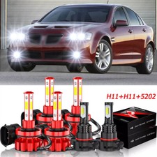 Para Pontiac G8 2008 2009 combo branco 6X farol de LED alto baixo + lâmpadas de neblina, usado comprar usado  Enviando para Brazil