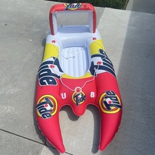 Vintage Anos 90 TIDE Hidroavião Inflável Balsa Piscina Flutuante 1 Pessoa Barco 66" P&G Anúncio comprar usado  Enviando para Brazil