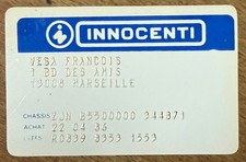Carte innocenti scooters d'occasion  Marseille V