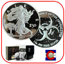 Zombucks Walker Proof 2017 1 oz 0,999 plata redonda/moneda en paquete original segunda mano  Embacar hacia Argentina