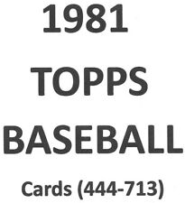 1981 topps baseball d'occasion  Expédié en Belgium