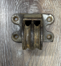 Uma polia de janela de ferro fundido industrial dupla antiga/antiga 1 3/4” comprar usado  Enviando para Brazil
