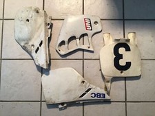 Placa de matrícula dianteira Honda CR125R CR250R 1990 1991 tampas laterais cobertura do tanque de gasolina  comprar usado  Enviando para Brazil