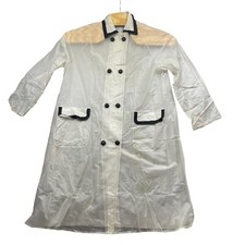 Usado, Casaco de chuva vintage Richards grande com bolsos botões cobertos braços ventilados boné comprar usado  Enviando para Brazil