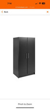 Prepac black cabinet for sale  Little Falls