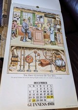 1981 guinness calendar for sale  DARLINGTON