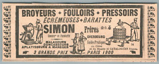 1907 simon frères d'occasion  Expédié en Belgium