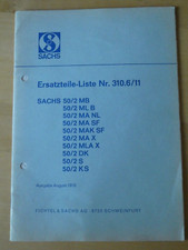 Sachs ersatzteilliste 1970 gebraucht kaufen  Wiesloch