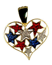 Deslizamento de pescoço Patriotic Heart & Stars comprar usado  Enviando para Brazil