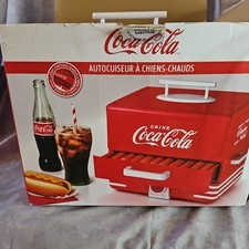 Usado, Aquecedor de panela a vapor para cachorro-quente Coca-Cola churrasqueira vermelha bancada comprar usado  Enviando para Brazil