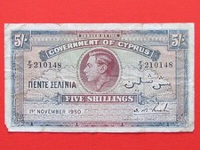 Cyprus british shillings for sale  NORWICH
