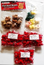 Lot flocked bears for sale  Bad Axe