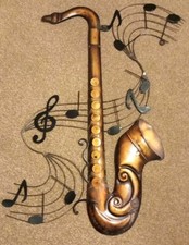 Saxophone metal wall for sale  PORTH