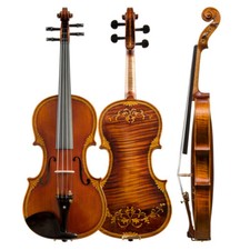 Violino CHRISTINA esculpido à mão tamanho 4/4 V07CN novo design uma peça bordo flamejante comprar usado  Enviando para Brazil