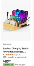 Bamboo charging station for sale  Davison
