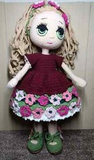 Amigurumi crocheted doll for sale  PAIGNTON