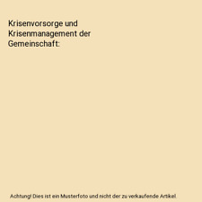 Krisenvorsorge krisenmanagemen gebraucht kaufen  Trebbin