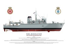 Hms middleton fine for sale  LLANDYSUL