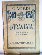 Verdi traviata libretto usato  Mira