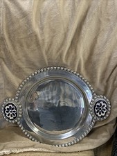 Pewter round tray for sale  Lake City