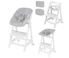 Roba Treppenhochstuhl, Set 2in1 mit Sitzverkleinerer Style Zickzack weiß/grau gebraucht kaufen  Schwalmstadt