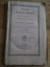 Mémoire peste régné d'occasion  Lons-le-Saunier