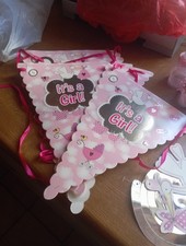 Babyparty deko mädchen gebraucht kaufen  Riedbach