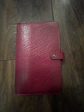 Usado, FILOFAX-4CLF 1/2 WINCHESTER COURO DE BEZERRO BURGANDY-ANÉIS FINOS-RARO comprar usado  Enviando para Brazil