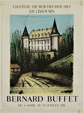 Affiche bernard buffet d'occasion  La Courtine