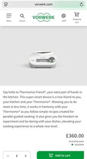 Thermomix friend solo for sale  STAINES-UPON-THAMES