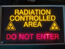 Radiation safety sign for sale  OXFORD