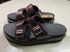 Sandálias masculinas Dr Martens Myles tamanho 13 couro marrom ao ar livre com tiras NOVAS Doc’s, usado comprar usado  Enviando para Brazil