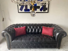 Canapé chesterfield cuir d'occasion  Nice-