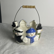 Holiday ceramic snowman for sale  Lakeland