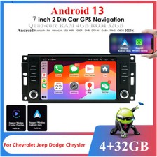 Rádio estéreo GPS navegação Wi-Fi para Jeep Chrysler Dodge Dakota 7"" Android 13 4GB+32GB comprar usado  Enviando para Brazil