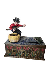 Tirelire mécanique pêcheur d'occasion  Neuville-Saint-Rémy