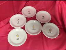 Conjunto de 6 pratos de coquetel aperitivos cerâmica em relevo Blackhawk marketing comprar usado  Enviando para Brazil