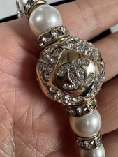 Chanel pearl rhinestone for sale  NORWICH