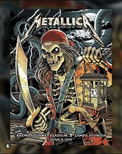 Póster Metallica Tampa Night 2 XX/900 6/8/2025 Raymond James Stadium CREMANS segunda mano  Embacar hacia Mexico