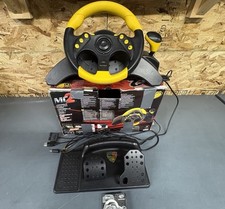 Volante e pedais de corrida MadCatz MC2 para XBOX 360 PS2 Gamecube testados comprar usado  Enviando para Brazil