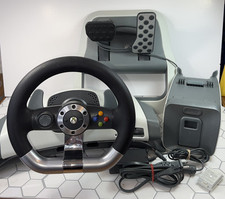 Pedais e trava de feedback de força volante de corrida sem fio Microsoft Xbox 360, usado comprar usado  Enviando para Brazil