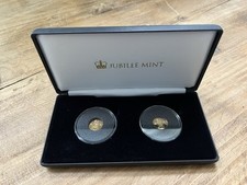 2 moedas de ouro sólido de 9 quilates em homenagem ao príncipe George e à princesa Charlotte. comprar usado  Enviando para Brazil