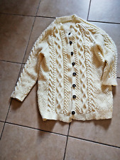 Ladies cream aran for sale  CHEPSTOW