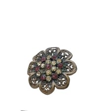 Victorian rhinestone flower for sale  UK