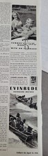 Usado, 1946 Evinrude barco de popa motor mulher pesca anúncio vintage  comprar usado  Enviando para Brazil