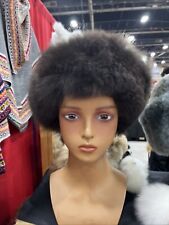 Chapéu de pele luxuoso bebê alpaca marrom chapéu cossaco russo, chapéu peruano alpaca, usado comprar usado  Enviando para Brazil